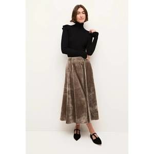 NEW MARIE OLIVER monroe skirt in pewter